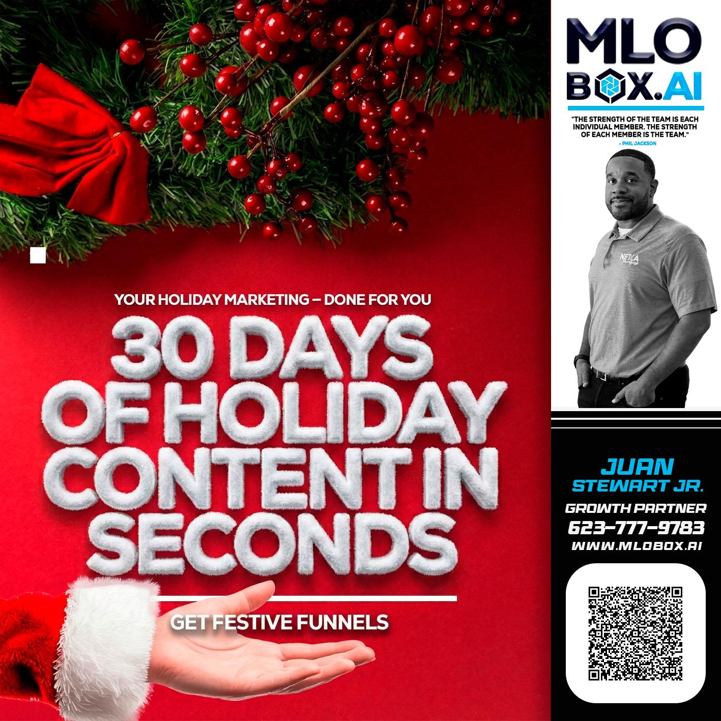 30 DAYS - Juan Stewart JR -Mortgage Loan Originator