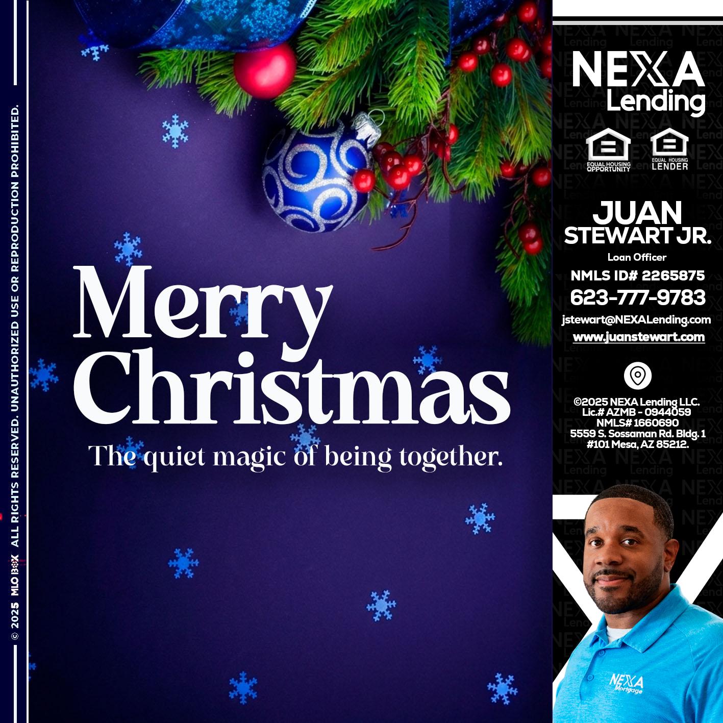 merry christmas - Juan Stewart JR -Mortgage Loan Originator