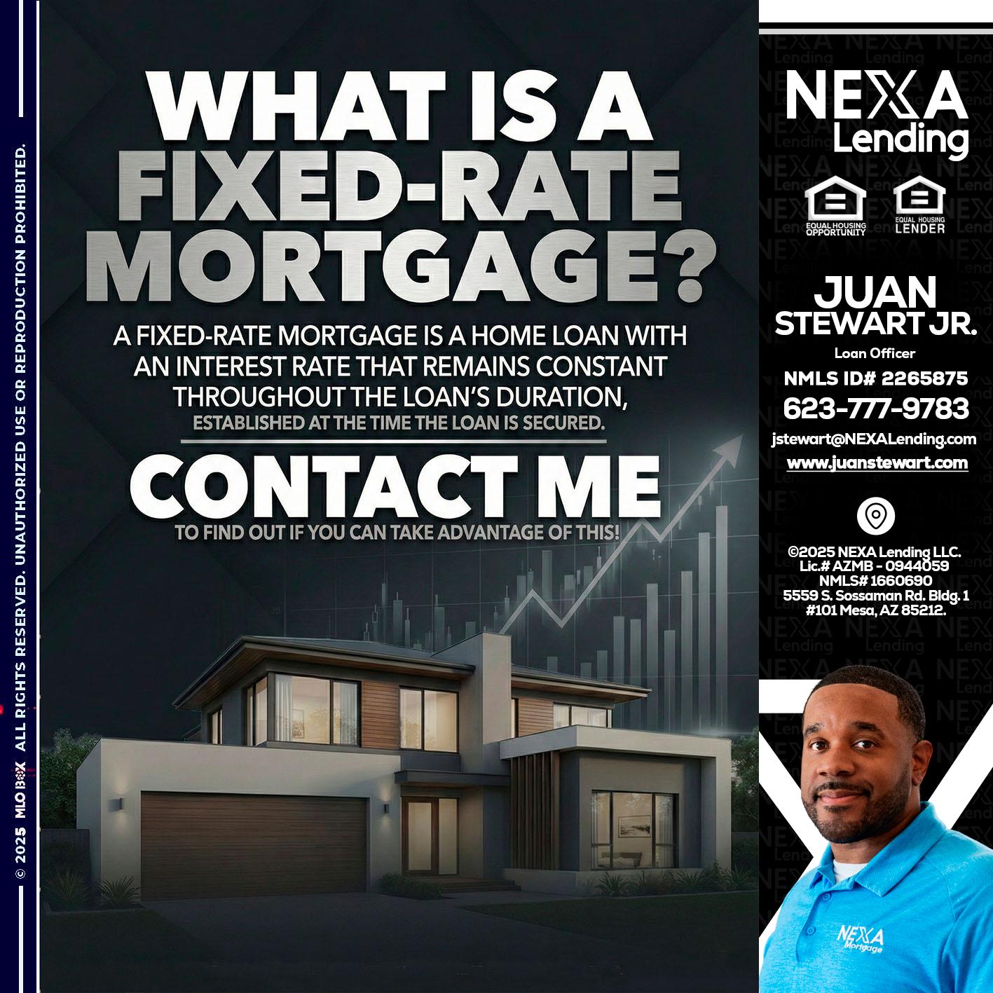 WHAT IS A - Juan Stewart JR -Mortgage Loan Originator