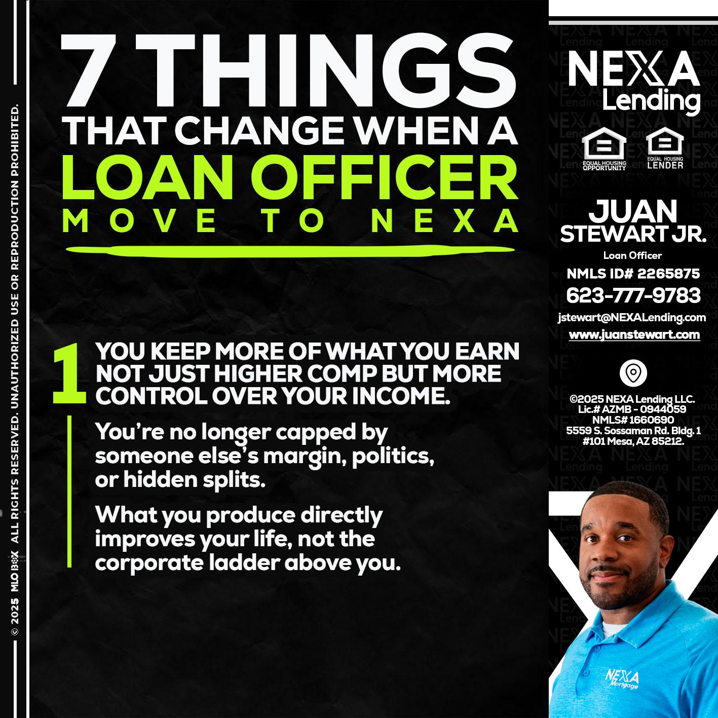 7 THINGS (1) - Juan Stewart JR -Mortgage Loan Originator