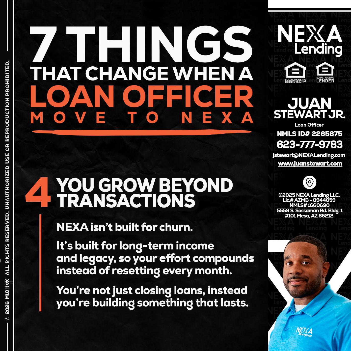 7 THINGS (4) - Juan Stewart JR -Mortgage Loan Originator
