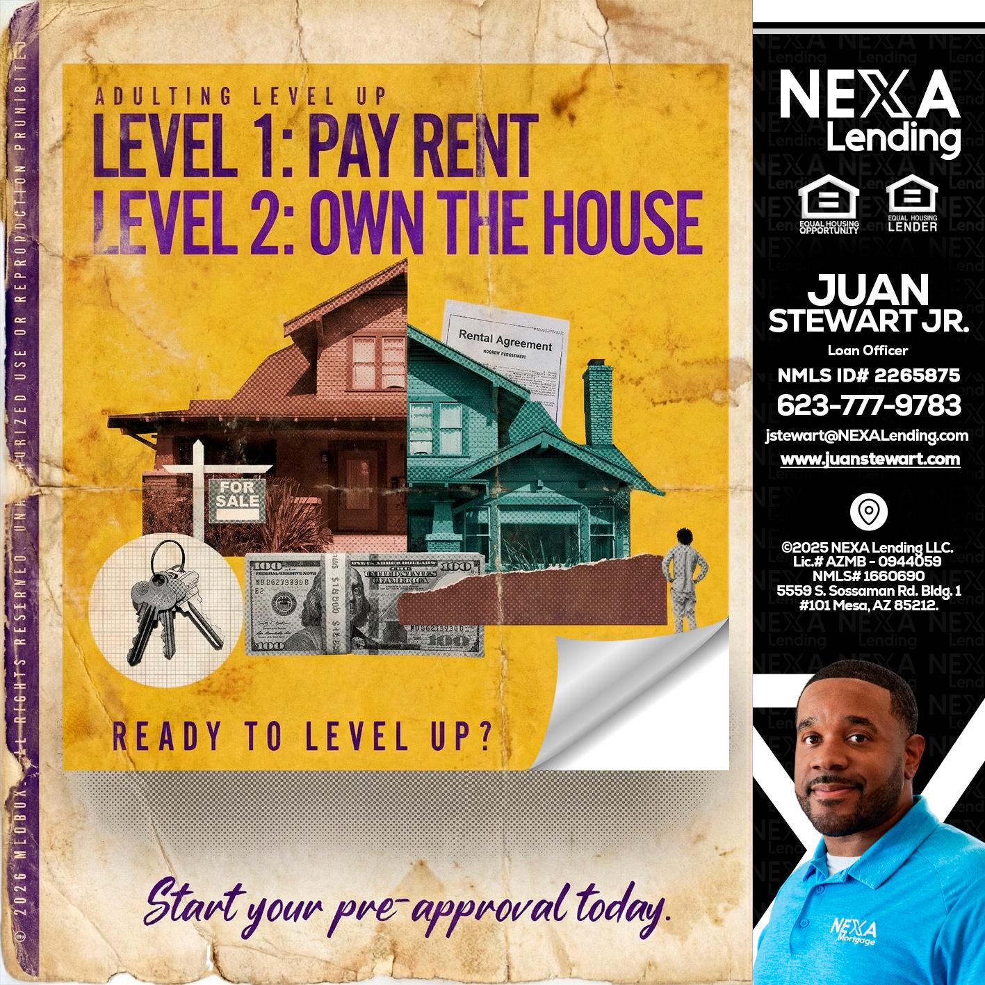 LEVEL 1 - Juan Stewart JR -Mortgage Loan Originator