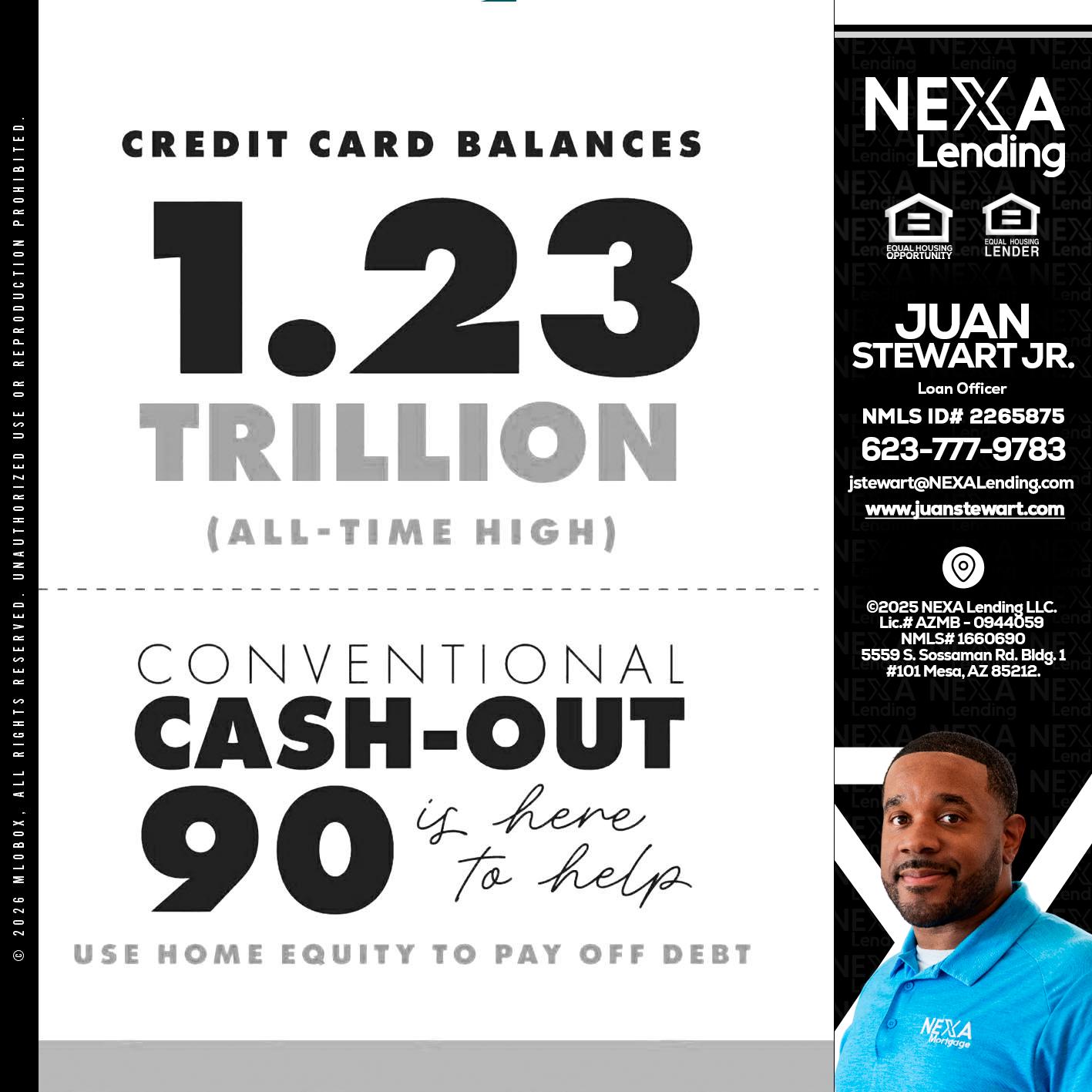 CREDIT CARD BALANCE - Juan Stewart JR -Mortgage Loan Originator