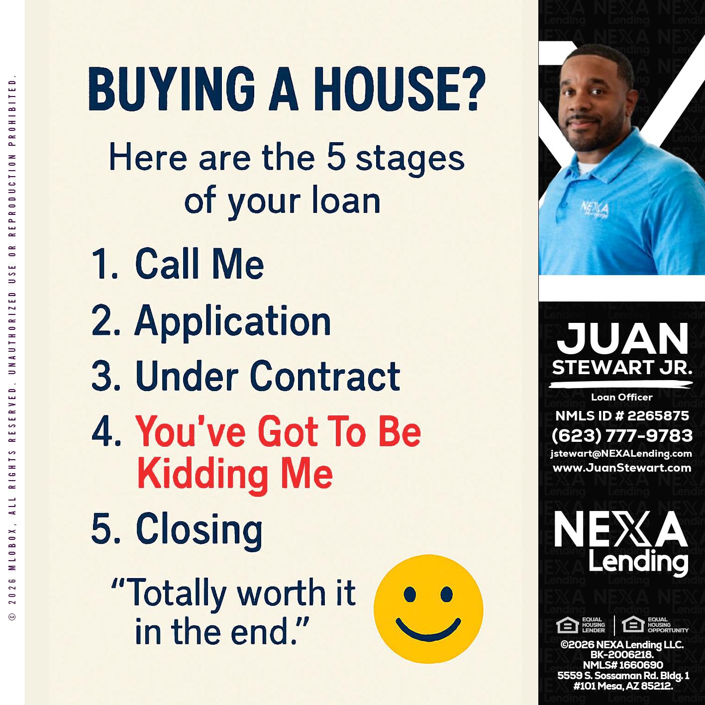 BUYING A HOUSE - Juan Stewart JR -Mortgage Loan Originator