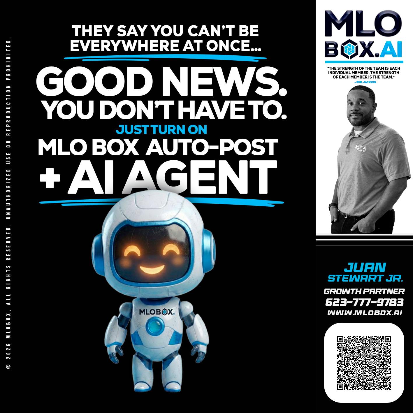 GOOD NEWS - Juan Stewart JR -Mortgage Loan Originator