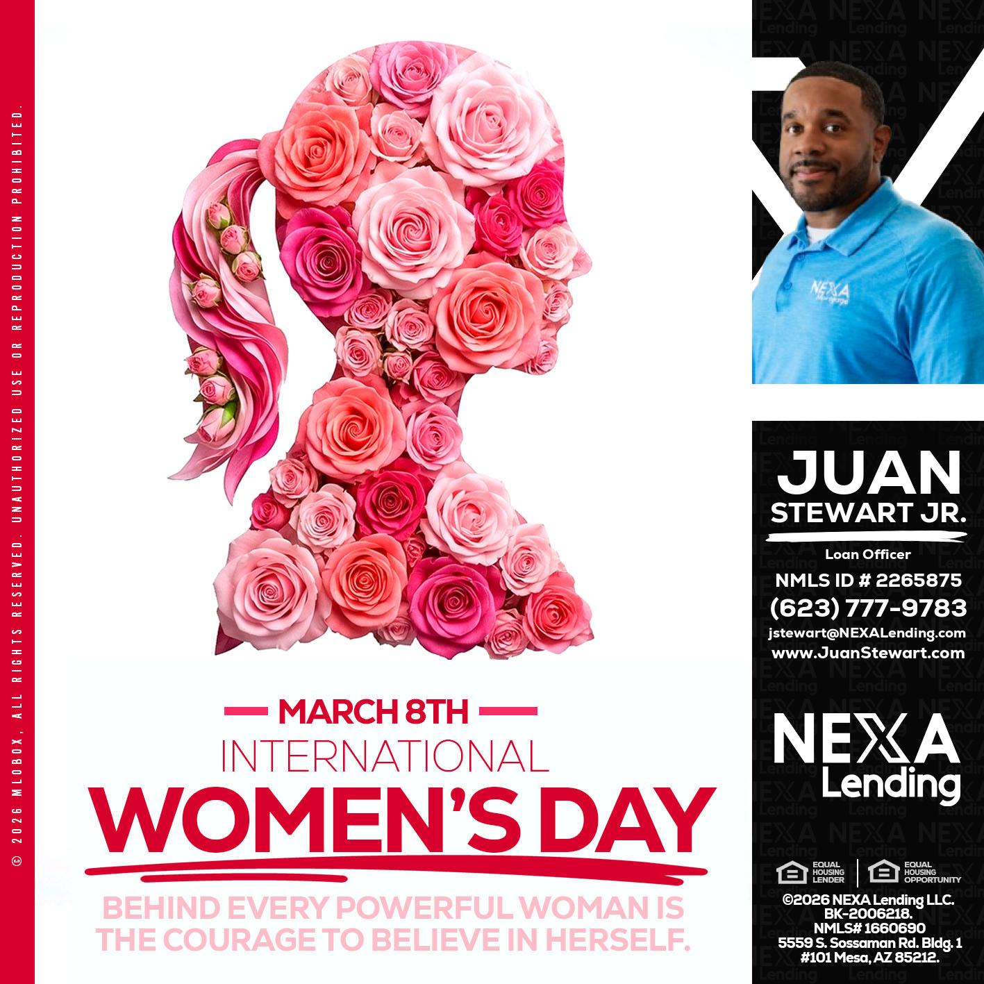 MARCH 8TH - Juan Stewart JR -Mortgage Loan Originator