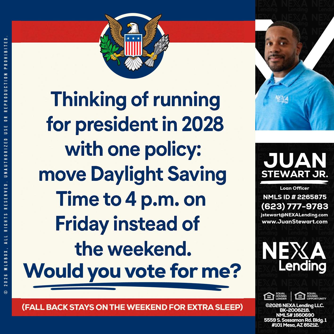 THINKING OF RUNING - Juan Stewart JR -Mortgage Loan Originator