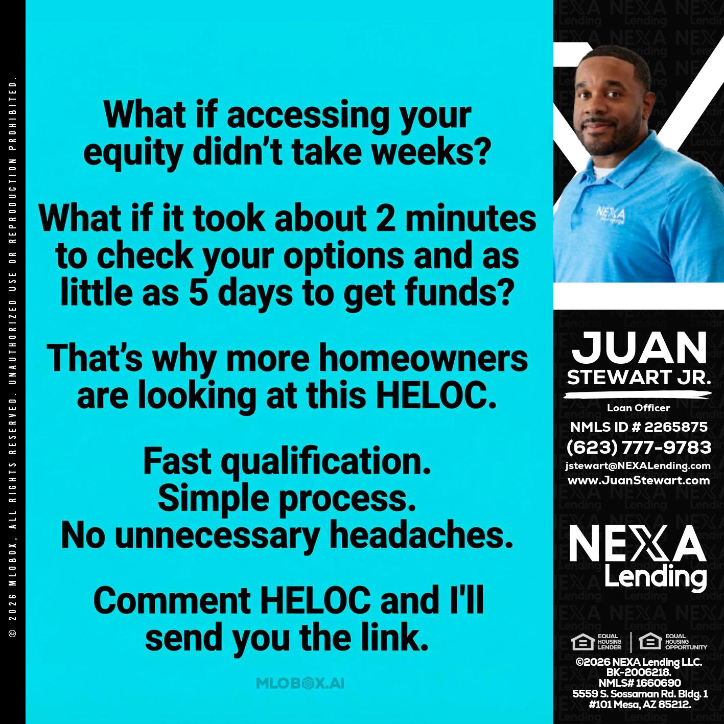 what if - Juan Stewart JR -Mortgage Loan Originator