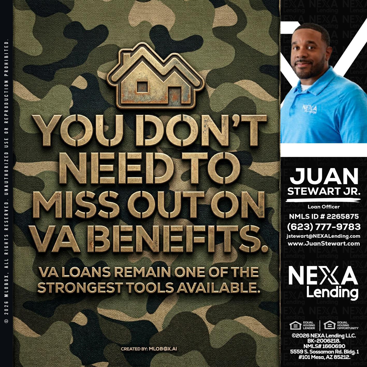 you don't need - Juan Stewart JR -Mortgage Loan Originator