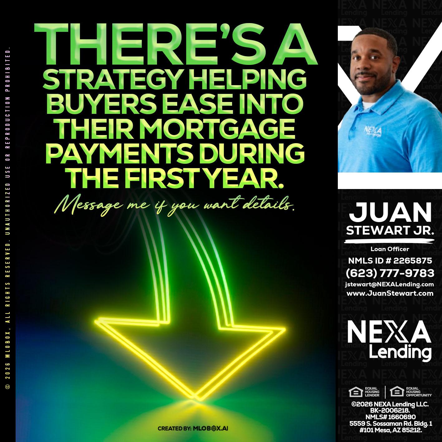 THERES A STATEGY - Juan Stewart JR -Mortgage Loan Originator