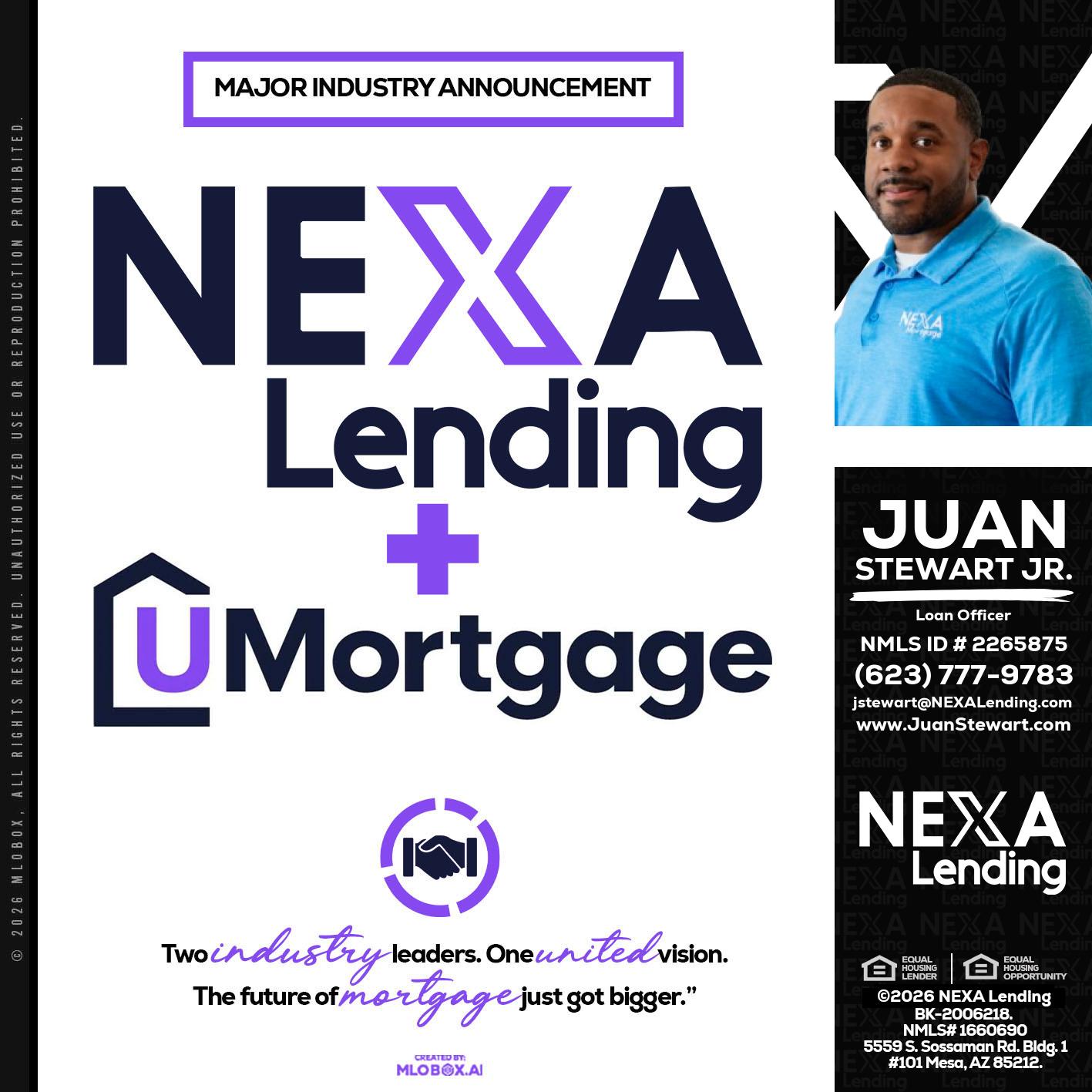 NEXA LENDING U MORTGAGE - Juan Stewart JR -Mortgage Loan Originator